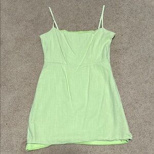 Stylish Light Green Strappy Dress